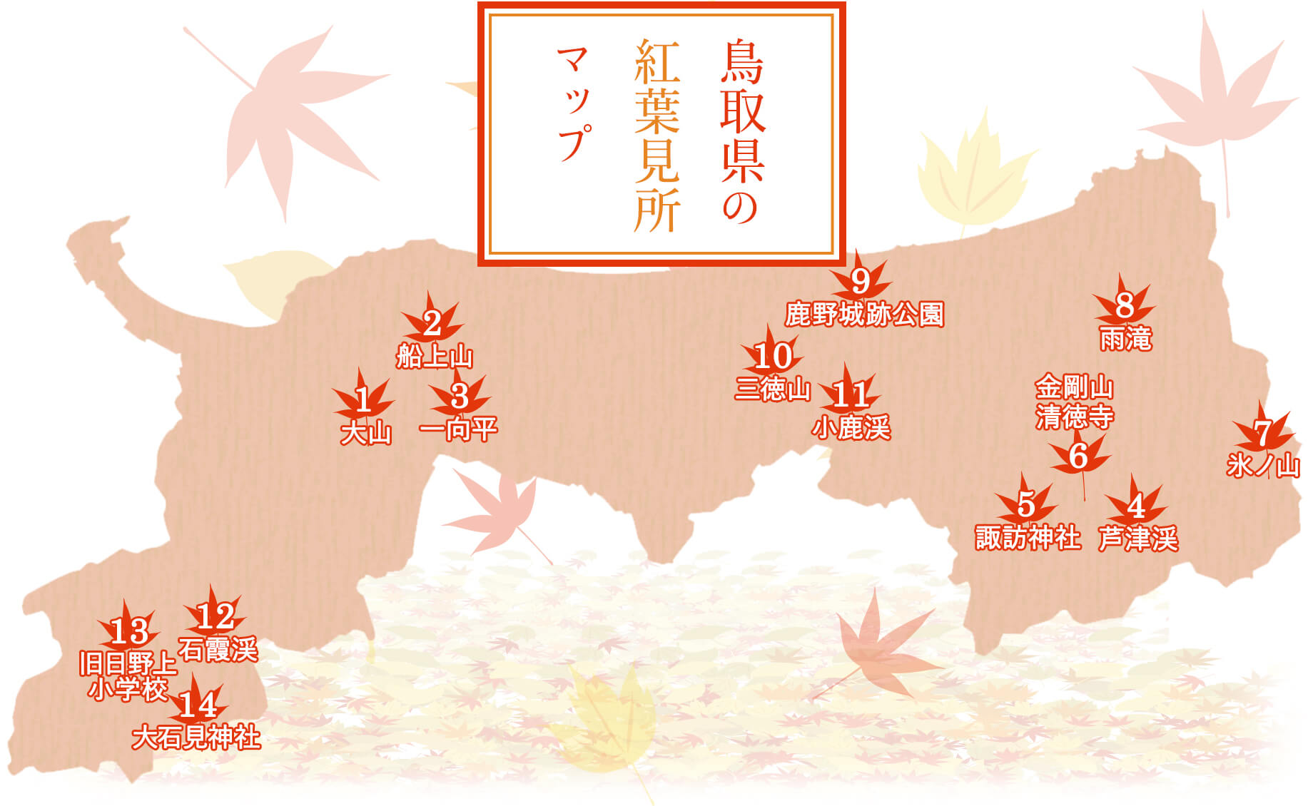 秋の定番 紅葉 鳥取県観光案内 とっとり旅の生情報