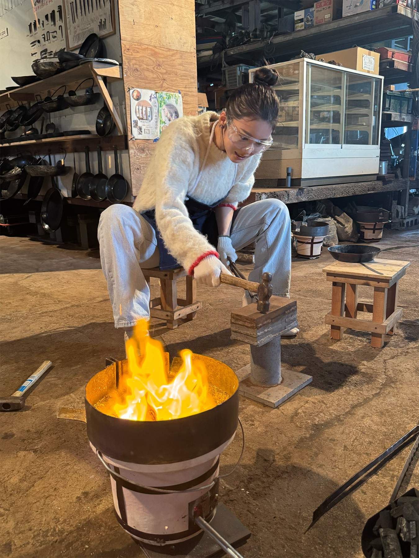 鍛冶工房宮光のペーパーナイフ作り体験